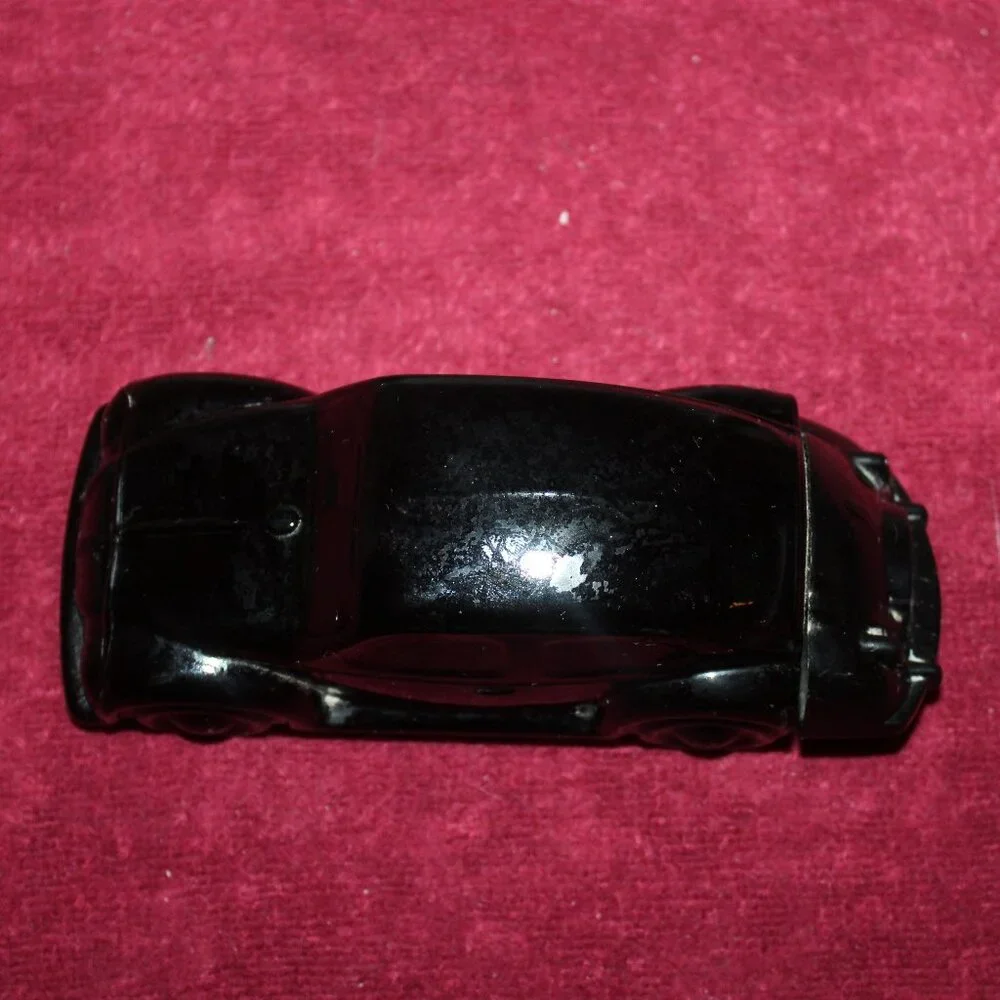 Vintage Avon Black Volkswagen Bug Glass Bottle